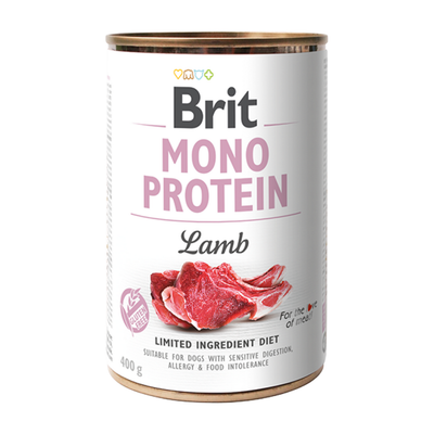 Brit Mono Protein Lamb — envase oficial referencial