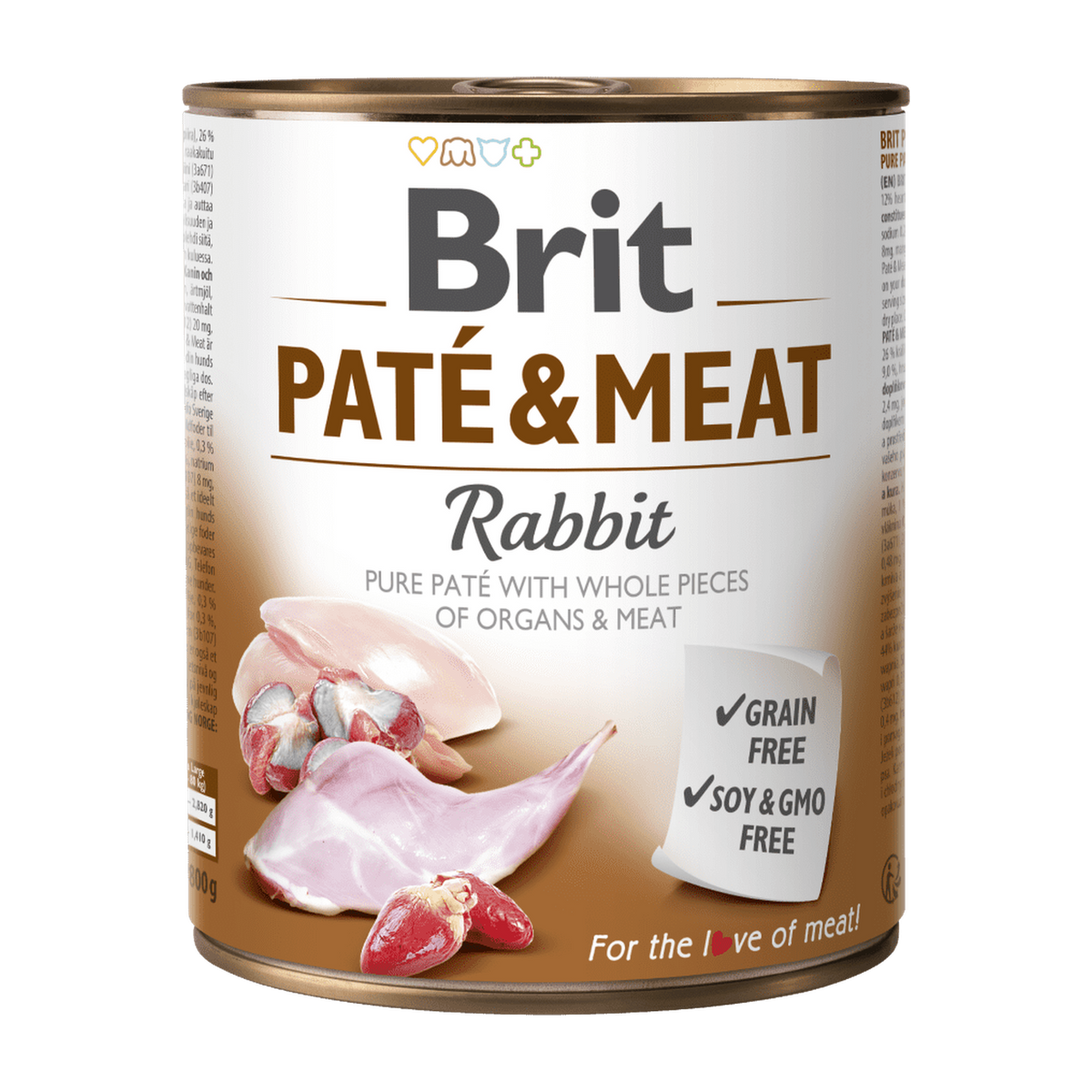 Brit Paté & Meat Rabbit — envase oficial referencial