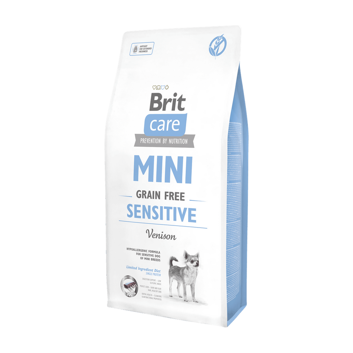 Brit Care Mini Grain Free Sensitive — envase oficial referencial
