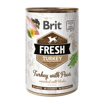 Brit Fresh can Turkey with Peas — envase oficial referencial