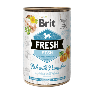 Brit Fresh can Fish with Pumpkin — envase oficial referencial
