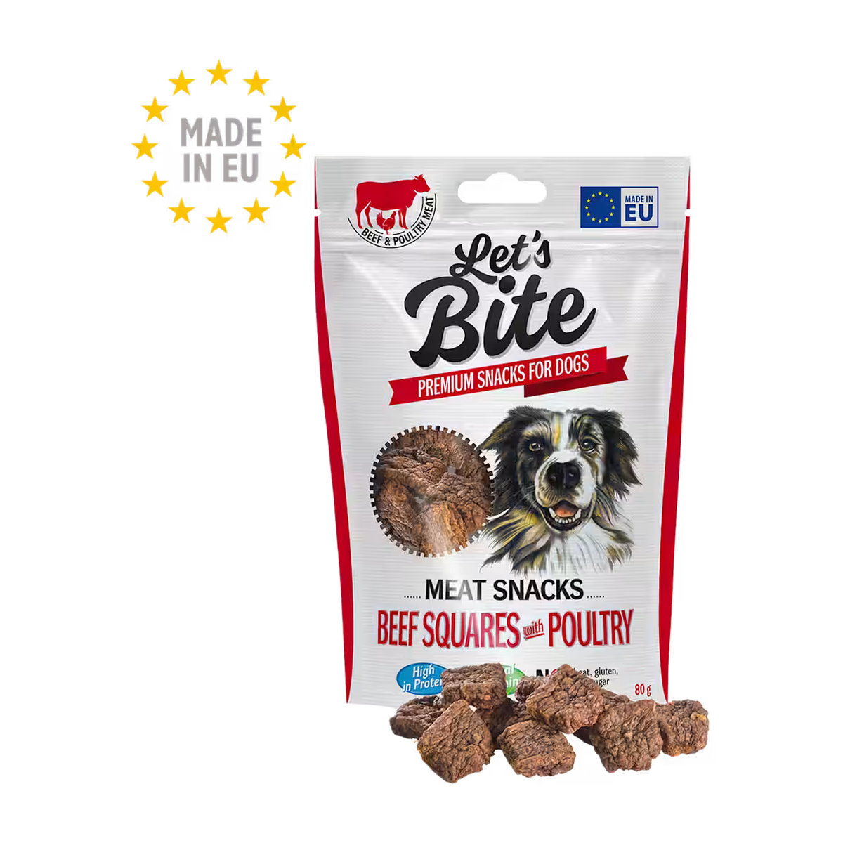 Brit Let’s Bite | Beef Squares with Poultry para perros
