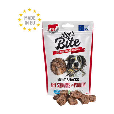 Brit Let’s Bite | Beef Squares with Poultry para perros