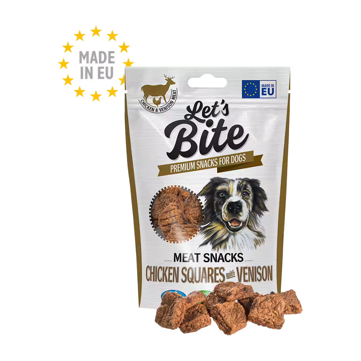 Brit Let’s Bite | Chicken Squares with Venison para perros