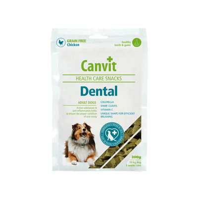 Canvit | Snack Dental para dientes y encías de perros 200 g