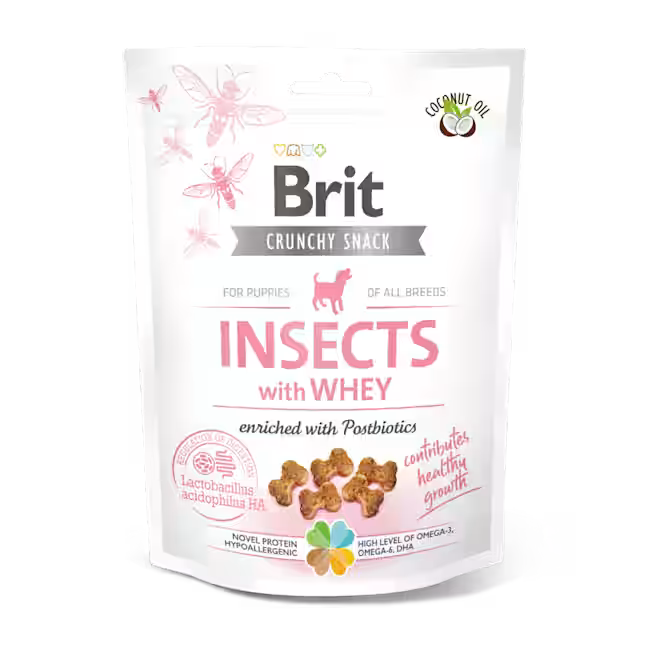 Brit Care | Crunchy Snack de insectos y suero de leche para cachorros