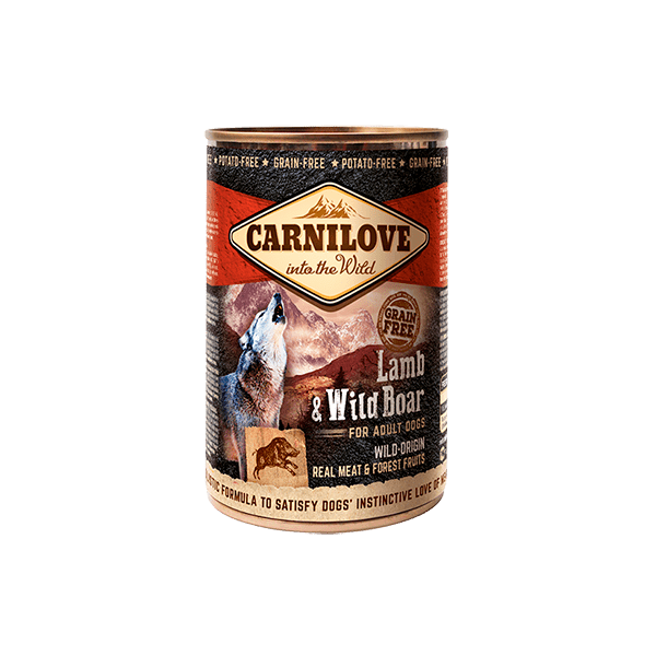 Carnilove | Alimento húmedo de cordero y jabalí para perros adultos