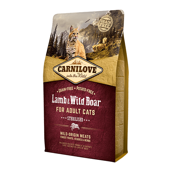 Carnilove | Alimento seco de cordero y jabalí para gatos adultos