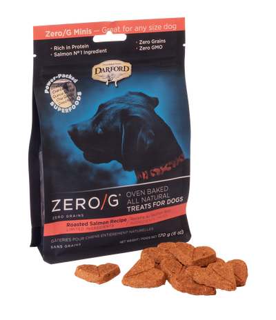 Darford | ZERO/G Mini galletas de salmón para perros 170 g