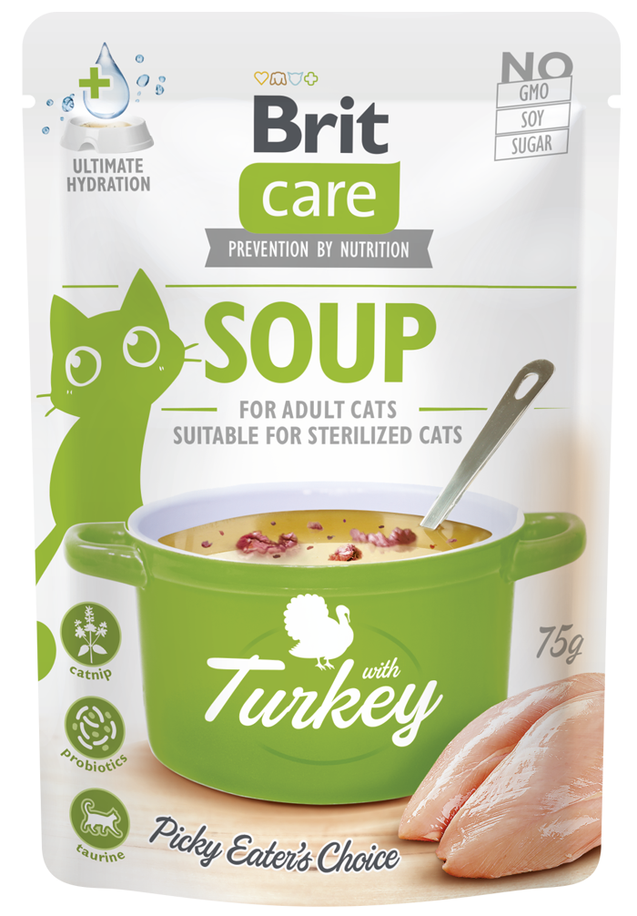Brit Care Soup with Turkey, sobre de 75 g