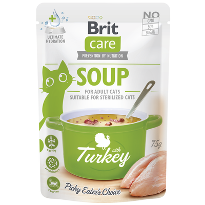 Brit Care Soup with Turkey, sobre de 75 g