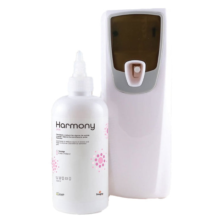 Harmony Pets | Atomizador calmante a pilas para perros y gatos con recarga de 300 ml – atomizador + recarga de 300 ml