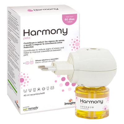 Harmony Pets | Difusor eléctrico calmante para perros y gatos con recambio de 40 ml – difusor + recambio de 40 ml