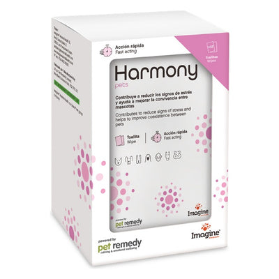 Harmony Pets | Toallitas calmantes con aceites esenciales para perros y gatos – 12 toallitas