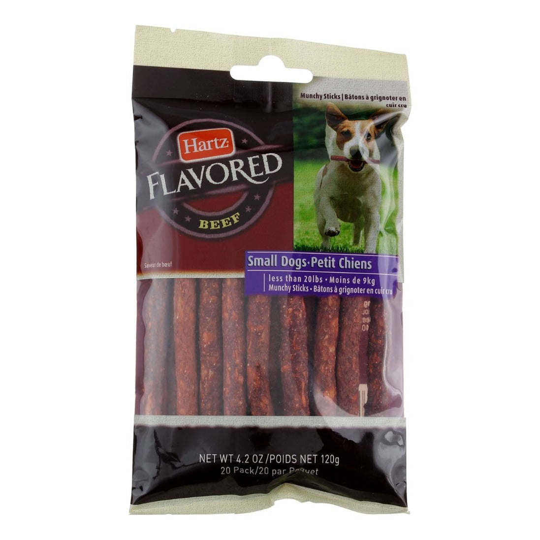 Hartz | Munchy Sticks sabor carne para perros x 20 – frente