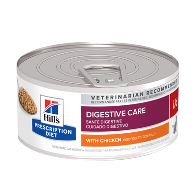 Hill's Prescription Diet | Alimento húmedo para gatos Digestive Care i/d. Con pollo. (Lata de 156 g)