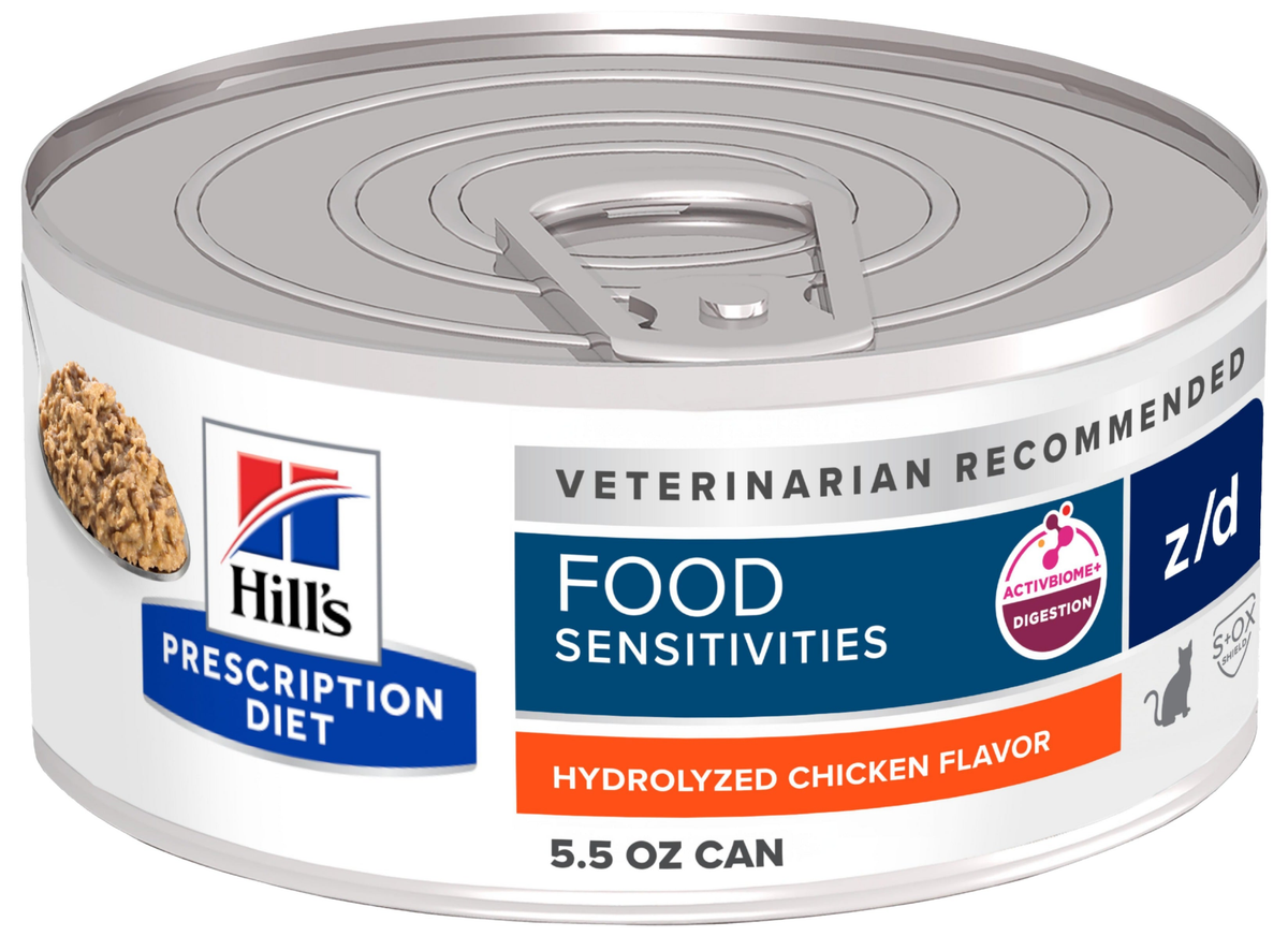 Hill's Prescription Diet | Alimento húmedo para gatos Food Sensitivities z/d (Lata de 156 g)