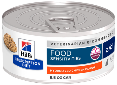 Hill's Prescription Diet | Alimento húmedo para gatos Food Sensitivities z/d (Lata de 156 g)