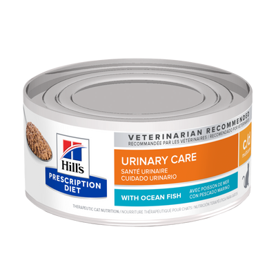 Hill's Prescription Diet | Alimento húmedo para gatos Urinary Care c/d Multicare. Con pescado de mar. (Lata de 156 g)