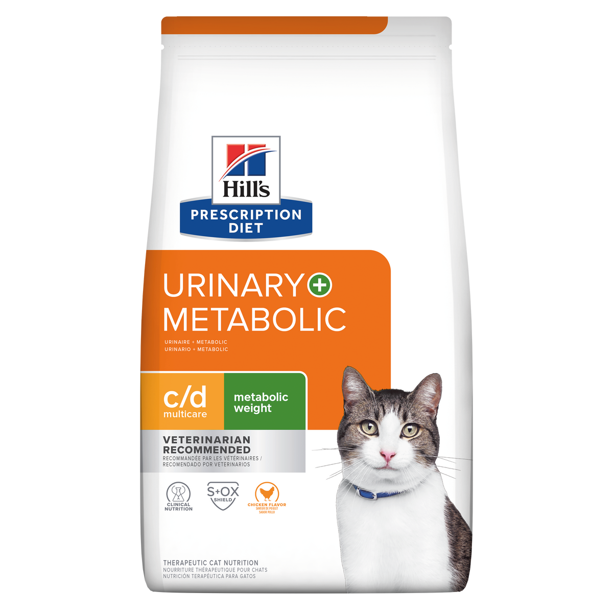 Hill's Prescription Diet | Alimento seco para gatos Urinary + Metabolic c/d Multicare