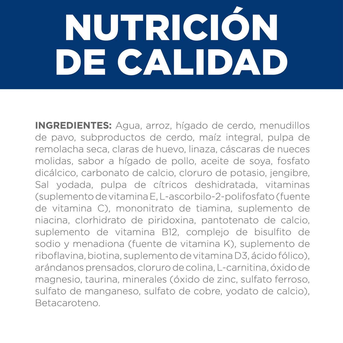 Hill's Prescription Diet i/d Low Fat alimento húmedo para perros · nutrición de calidad (ingredientes)