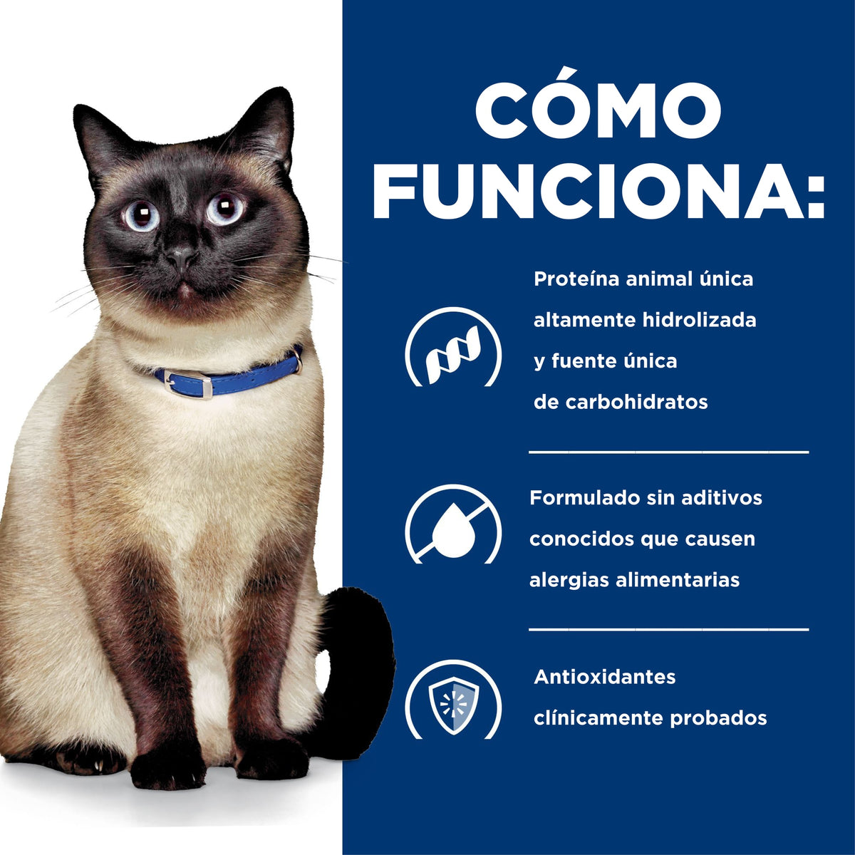 Hill's Prescription Diet z/d Food Sensitivities alimento húmedo para gatos · cómo funciona