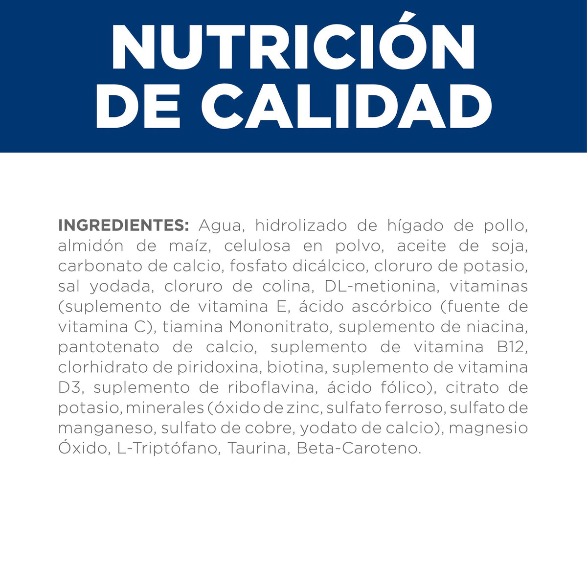 Hill's Prescription Diet z/d Food Sensitivities alimento húmedo para perros · nutrición de calidad (ingredientes)