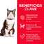 Hill's Science Diet Adult Hairball Control con pollo, alimento seco para gatos adultos · beneficios principales