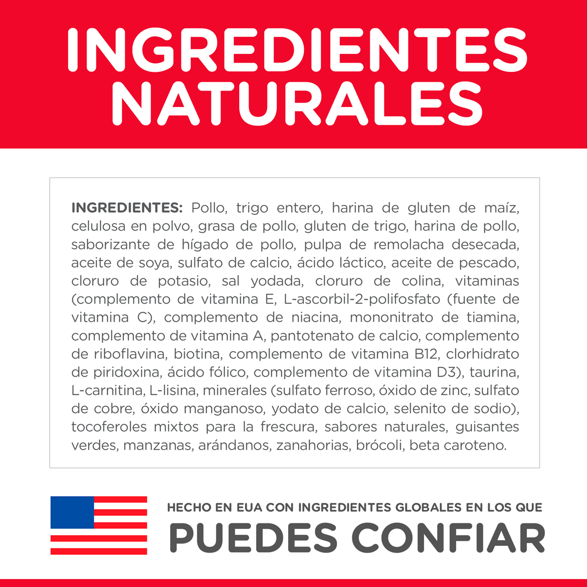 Hill's Science Diet Adult Indoor con pollo, alimento seco para gatos adultos · ingredientes