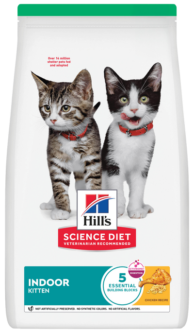 Hill's Science Diet | Alimento seco para gatitos Kitten Indoor. Receta de pollo