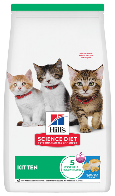 Hill's Science Diet | Alimento seco para gatitos Kitten. Receta de pescado de mar