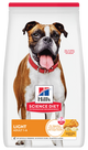 Hill's Science Diet | Alimento seco para perros adultos Adult Light. Receta de pollo y cebada.