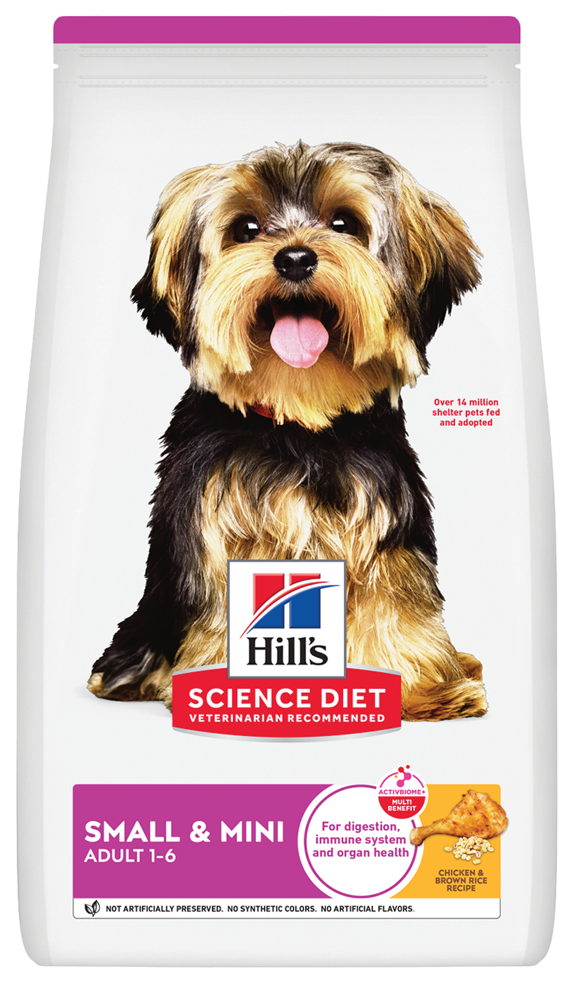 Hill's Science Diet | Alimento seco para perros adultos Adult Small & Mini. Receta de pollo y arroz.