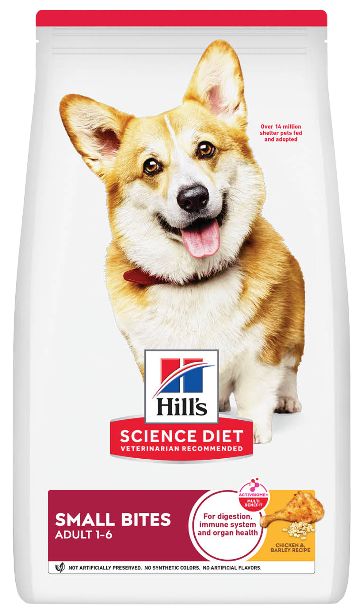 Hill's Science Diet | Alimento seco para perros adultos Small Bites. Receta de pollo y cebada