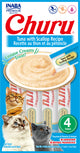 INABA Churu | Premio cremoso para gatos sabor atún con ostión — 4 tubitos