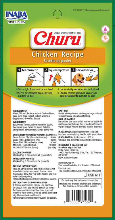 INABA Churu | Premio cremoso para perros sabor pollo — vista adicional