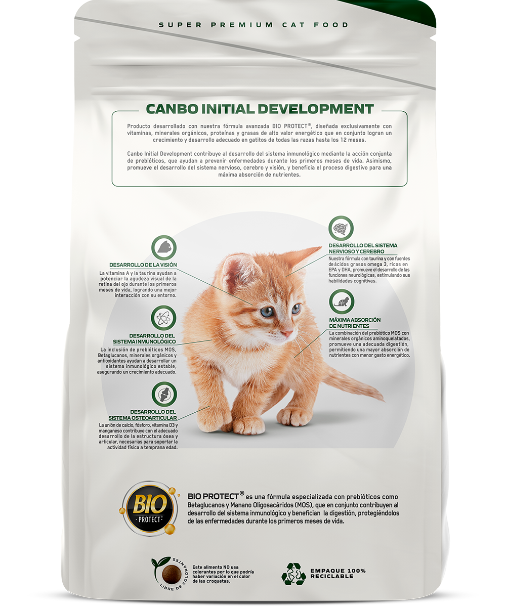 Canbo Cat Initial Development Bio Protect – empaque posterior