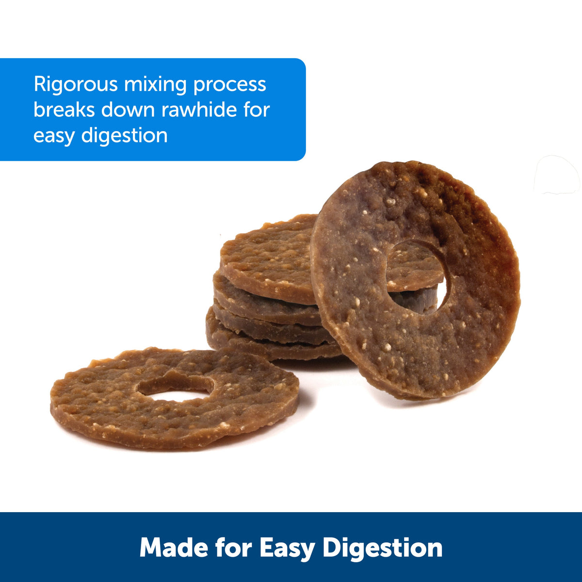 Busy Buddy® Natural Rawhide Rings, 16 Count