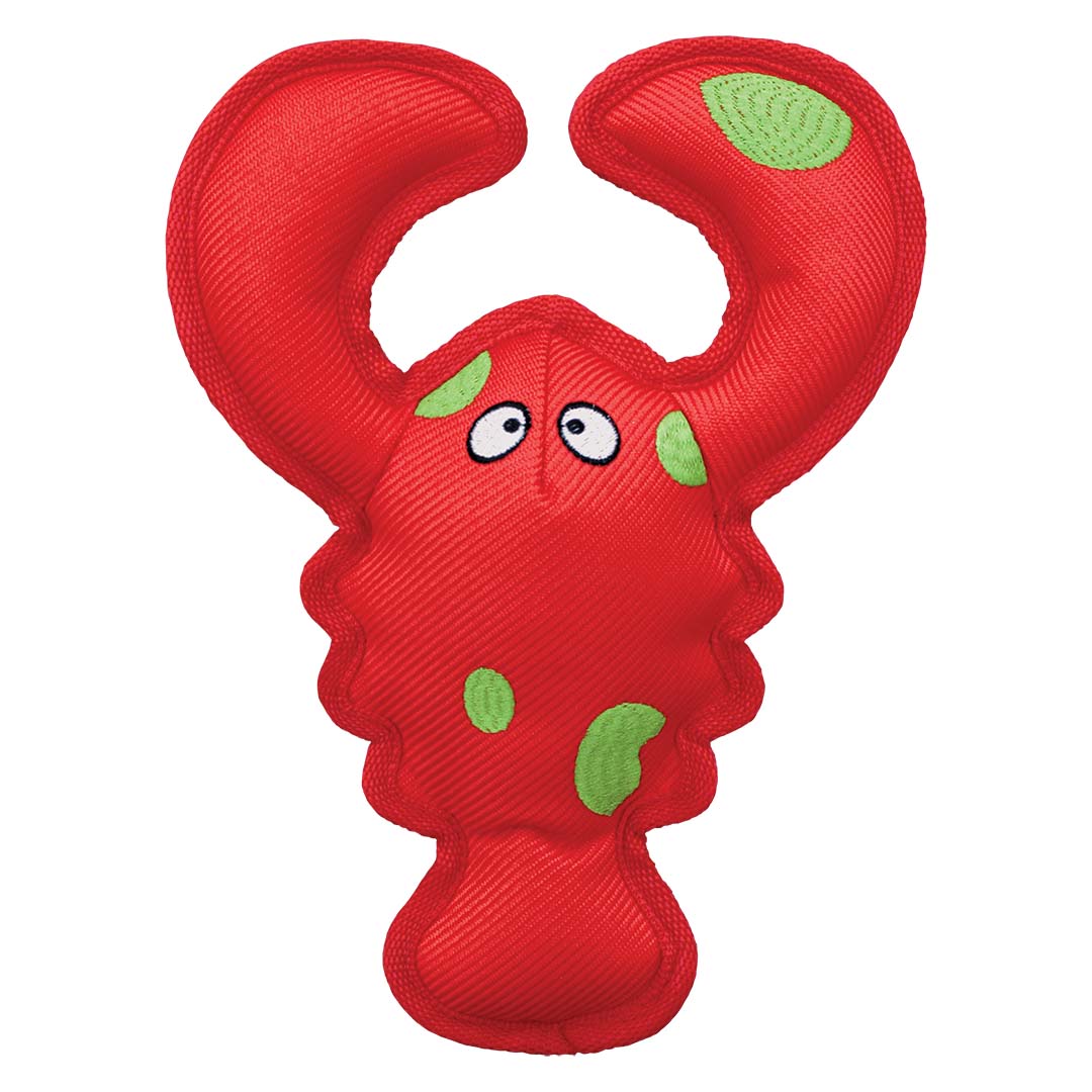 KONG Belly Flops Lobster RBF1, juguete para perros con forma de langosta roja, talla Md