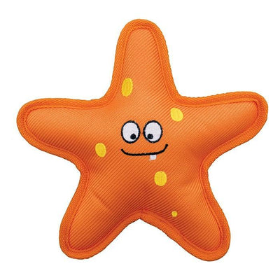KONG Belly Flops Starfish RBF3, juguete para perros con forma de estrella de mar naranja, talla Md