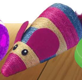 KONG Wrangler Scratch Mouse — imagen referencial del catálogo Vetpharma; presentación según la opción seleccionada