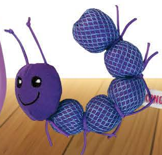 KONG Nibble Critters Catnipillar — imagen referencial del catálogo Vetpharma; presentación según la opción seleccionada