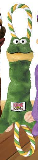 KONG TUGGER KNOTS Frog — imagen referencial del catálogo Vetpharma; presentación según la opción seleccionada