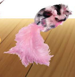 KONG Feather Mouse — imagen referencial del catálogo Vetpharma; presentación según la opción seleccionada