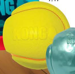 KONG SQUEEZZ Tennis — imagen referencial del catálogo Vetpharma; presentación según la opción seleccionada