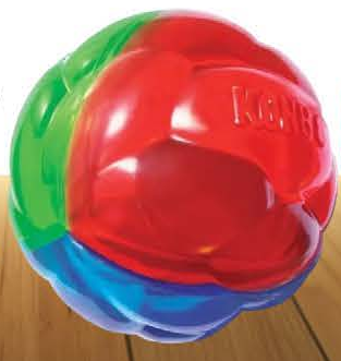 KONG TWISTZ Ball — imagen referencial del catálogo Vetpharma; presentación según la opción seleccionada