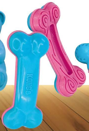 KONG CHEWSTIX Puppy Curve Bone Mc — imagen referencial del catálogo Vetpharma; presentación según la opción seleccionada