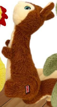 KONG SCRUFFS Squirrel — imagen referencial del catálogo Vetpharma; presentación según la opción seleccionada