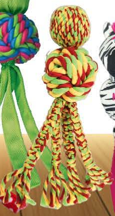 KONG WUBBA WEAVE w/Rope La — imagen referencial del catálogo Vetpharma; presentación según la opción seleccionada