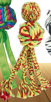 KONG WUBBA WEAVE w/Rope — imagen referencial del catálogo Vetpharma; presentación según la opción seleccionada
